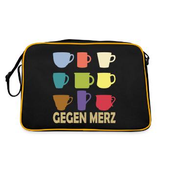 Toutes les coupes contre Merz - Sac Retro - noir/or - Dos