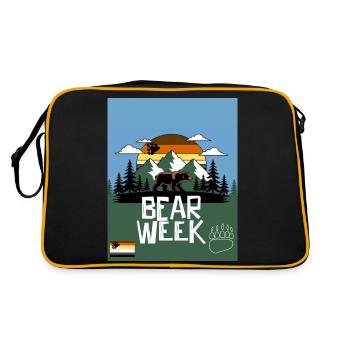 bear Week - Retro Bag - black/gold - Back