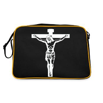 Croix de Jésus - Sac Retro - noir/or - Dos