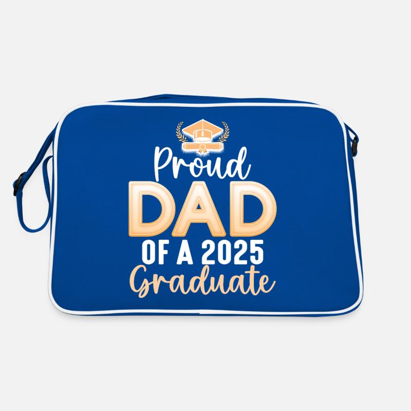 Stolzer Vater eines Absolventen von 2025 Retro Tasche