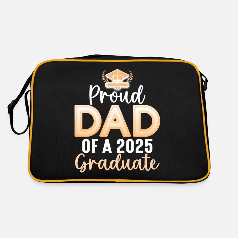 Stolzer Vater eines Absolventen von 2025 Retro Tasche