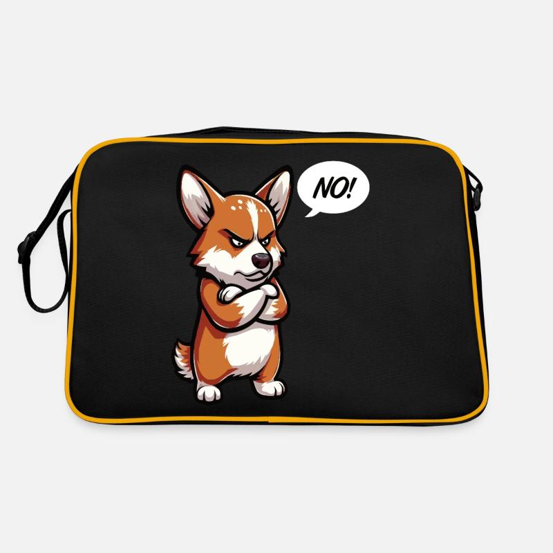 No Corgi Corgis Welsh Corgi Corgibesitzer Corgis Retro Tasche