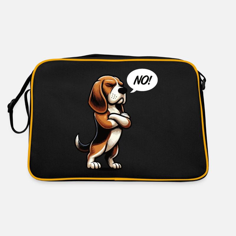 Pas de Beagle Propriétaire de Beagle Beagle Lover Beaglefan Sac Retro