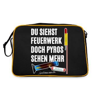 Pyro Nostalgia - Retro Bag - black/gold - Back