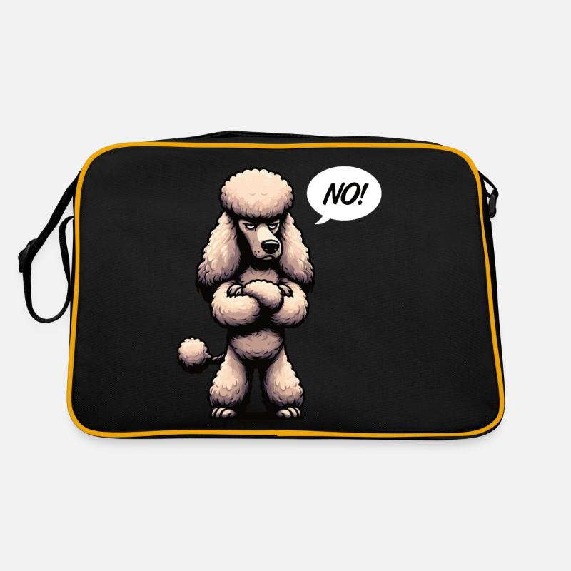 pas de caniche Caniche Propriétaire de caniche Amoureux des caniches Caniche Chien Sac Retro