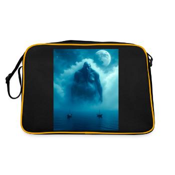 Umibōzu, fantôme marin japonais du folklore du Pacifique - Sac Retro - noir/or - Dos