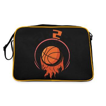 2K22 Basketball - Conception de cerceau enflammé - Sac Retro - noir/or - Dos