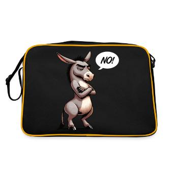 Pas d’âne âne âne Porte-âne Muli âne à longues oreilles - Sac Retro - noir/or - Dos
