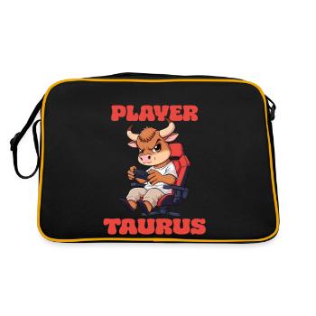 Game Gaming Zodiac Player Taurus Taurus Gamer - Retro Bag - black/gold - Back