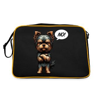 Pas de Yorkshire Terrier Yorkie Propriétaire de Yorkies - Sac Retro - noir/or - Dos