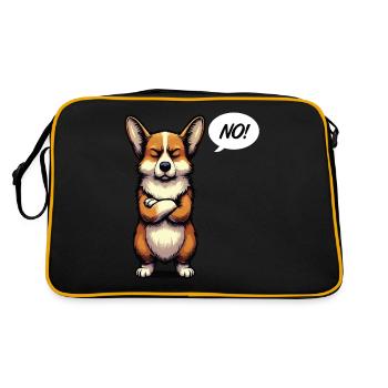 Pas de Corgi Corgi Gallois Corgi Corgi Propriétaire Corgi Corgi - Sac Retro - noir/or - Dos