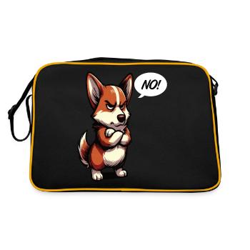 Pas de Corgi Corgi Gallois Corgi Corgi Propriétaire Corgi Corgi - Sac Retro - noir/or - Dos