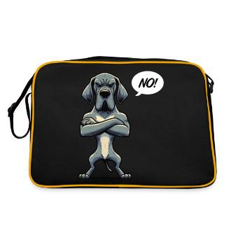 No Great Dane Great Dane Great Dane Owner Great Dane Fan - Retro Bag - black/gold - Back