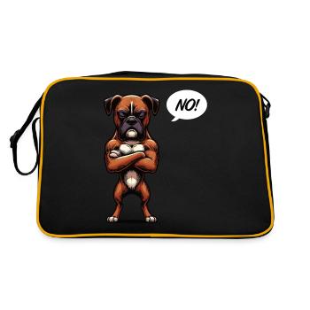 Pas de Boxer Boxer Porte-Boxer Chien Boxer Propriétaire - Sac Retro - noir/or - Dos