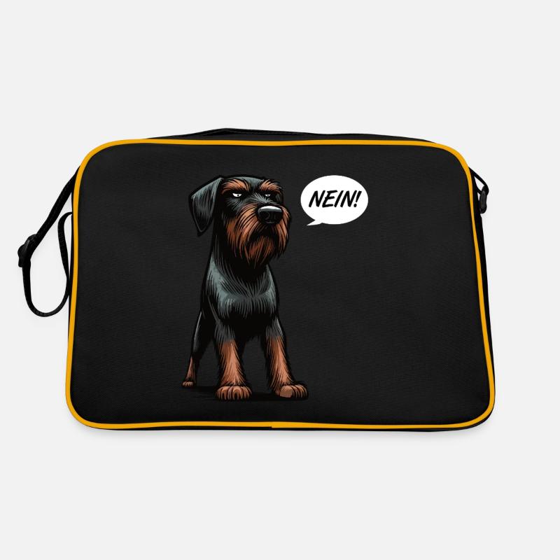 Nein Deutsch Drahthaar Deutsch-Drahthaar Besitzer Retro Tasche