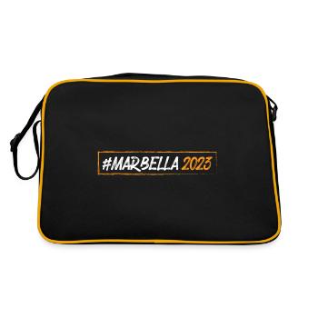 Marbella 2023 - Retro Tasche - Schwarz/Gold - Hinten