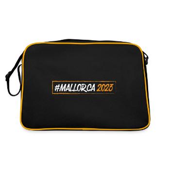 Mallorca 2023 - Retro Tasche - Schwarz/Gold - Hinten