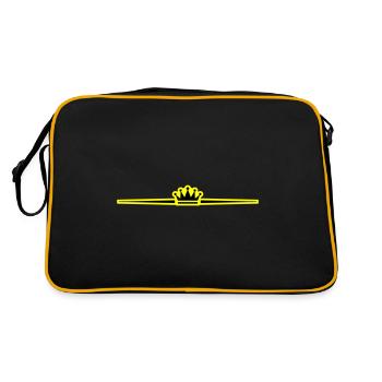 Crown Symbol - Retro Bag - black/gold - Back