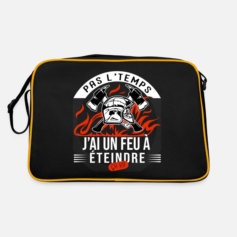 pas temps un feu à éteindre humour sapeur pompier Sac Retro