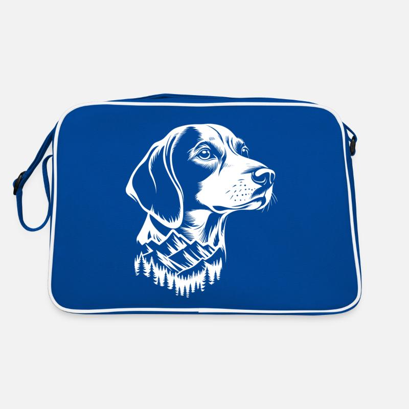 Mountain Beagle Dog Retro Bag
