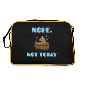 CAPYBARA not today - Sac Retro - noir/or - Dos