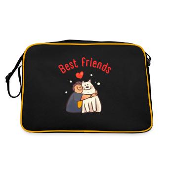 Best friends - Sac Retro - noir/or - Dos