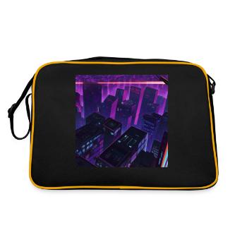 City Cyberpunk Style - Retro Bag - black/gold - Back