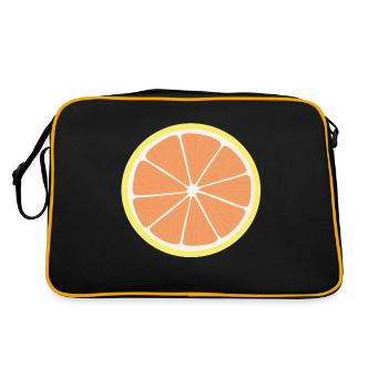Tranche de pamplemousse - Sac Retro - noir/or - Dos