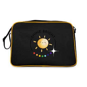 briller de mille feux - arc-en-ciel et soleil - Sac Retro - noir/or - Dos
