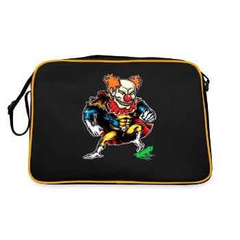 Bad Horror Clown with Frog T-Shirt Hero - Retro Bag - black/gold - Back