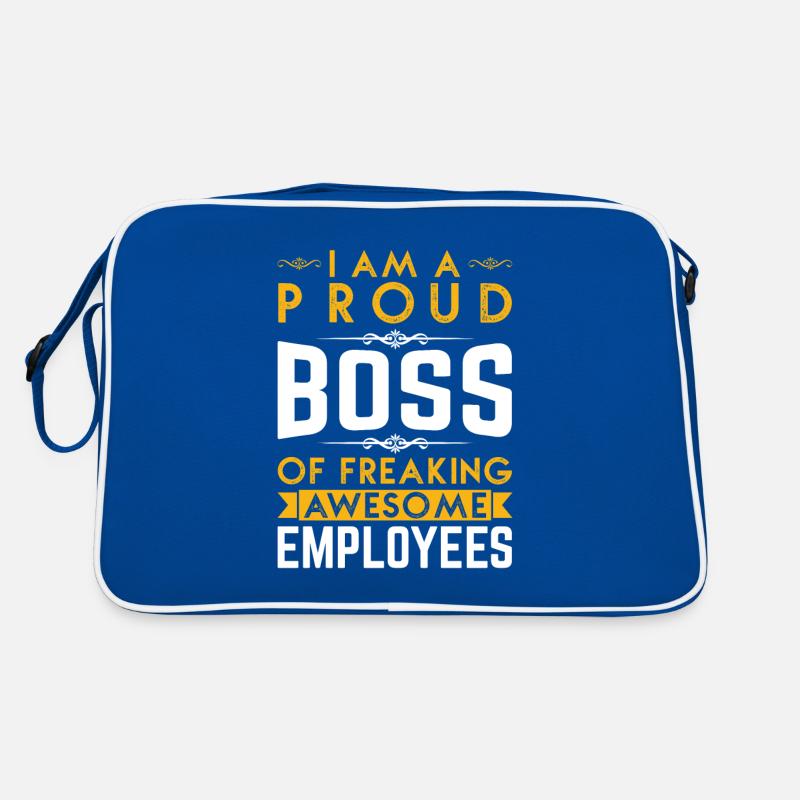 Ich bin ein stolzer Chef von verdammt tollen Mitarbeitern Retro Tasche
