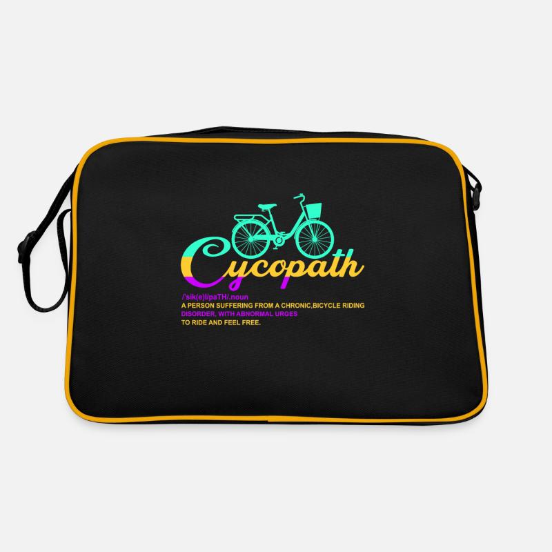 Cycopath Noun - Retro Bag - black/gold