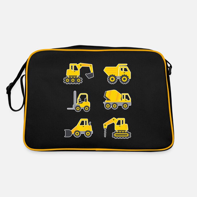 Baggerfahrer Retro Tasche