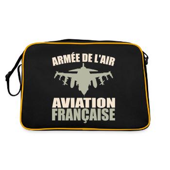 Armée de l'air aviation française - Sac Retro - noir/or - Dos