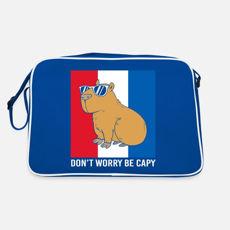 Dont Worry Be Cappy Capybara Retro Bag