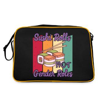 Geschlechter Gleichstellung - Gleichberechtigung - Retro Tasche - Schwarz/Gold - Hinten
