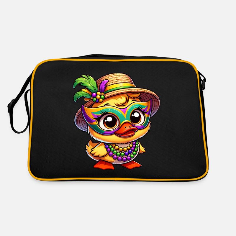Mardi Gras Comic-Ente Retro Tasche