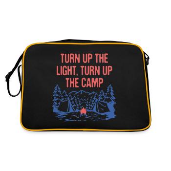 Montez le Camp Light Wildlife Camping Outdoor - Sac Retro - noir/or - Dos