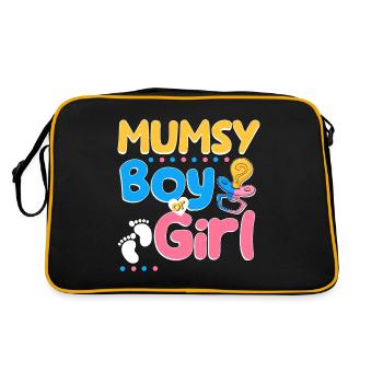 Pink or Blue Mumsy t’aime la meilleure maman de tous les temps - Sac Retro - noir/or - Dos
