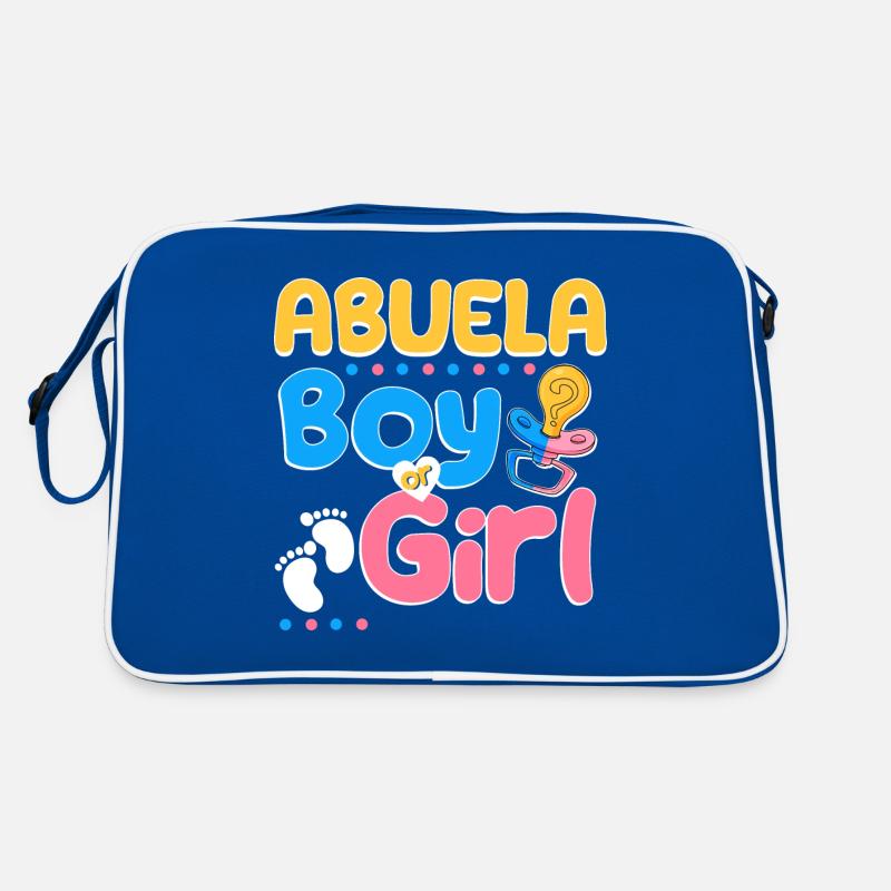 Rose ou bleu Abuela t’aime grand-mère espagnole Sac Retro