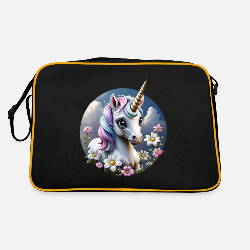 Zuckerschlecker - Retro Tasche - Schwarz/Gold