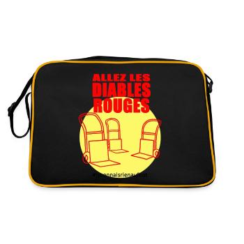 diables rouges - Sac Retro - noir/or - Dos