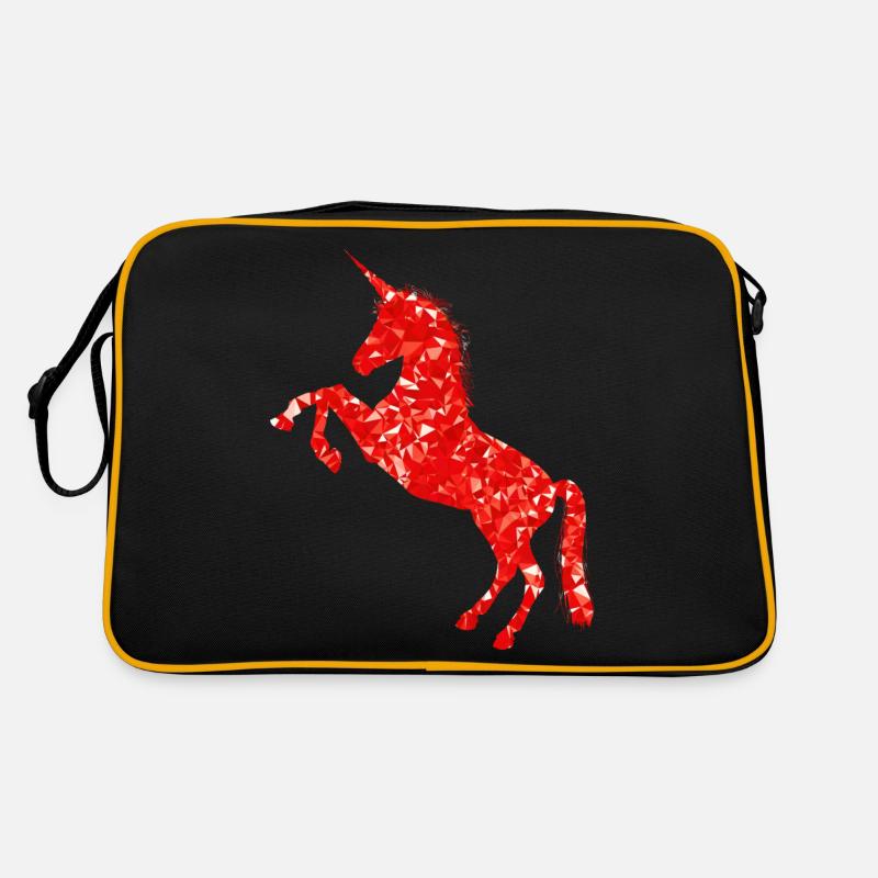 Unicorn red Retro Bag