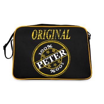 je m'appelle Peter Original Peter 100% Peter - Sac Retro - noir/or - Dos
