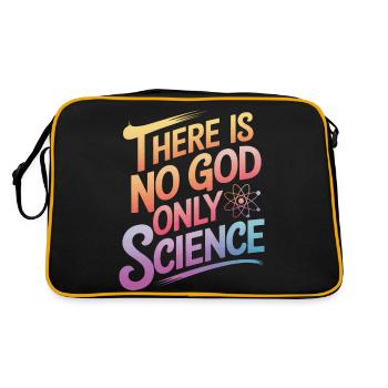 Atheism, Atheist, Anti-Religion, Agnostic - Retro Bag - black/gold - Back