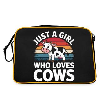 Éleveur de vaches Ferme Éleveur de vaches - Sac Retro - noir/or - Dos