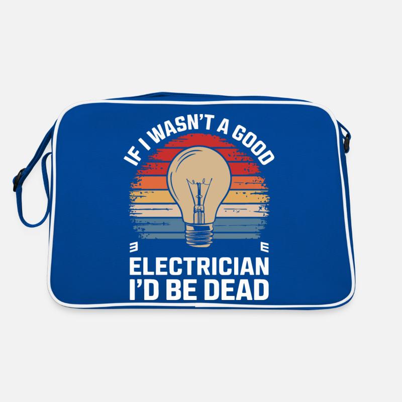 Electrician Electronics Technician Craftsman Profession Saying Retro Bag
