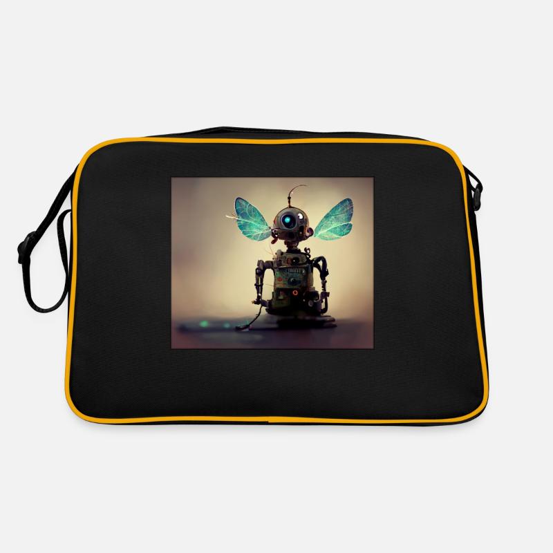 Feenroboter Retro Tasche