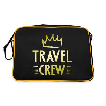 Travel Crew - Retro Bag - black/gold - Back
