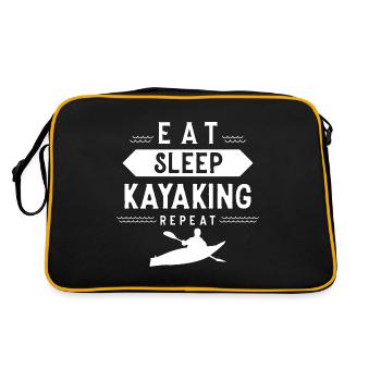 Kayak Kayaking Kajakfahrer Kajakfahren Kajak - Sac Retro - noir/or - Dos